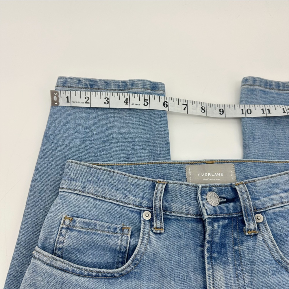 Everlane Cheeky Jean Ankle Light Wash High Rise Denim Size 25 - Picture 10 of 14